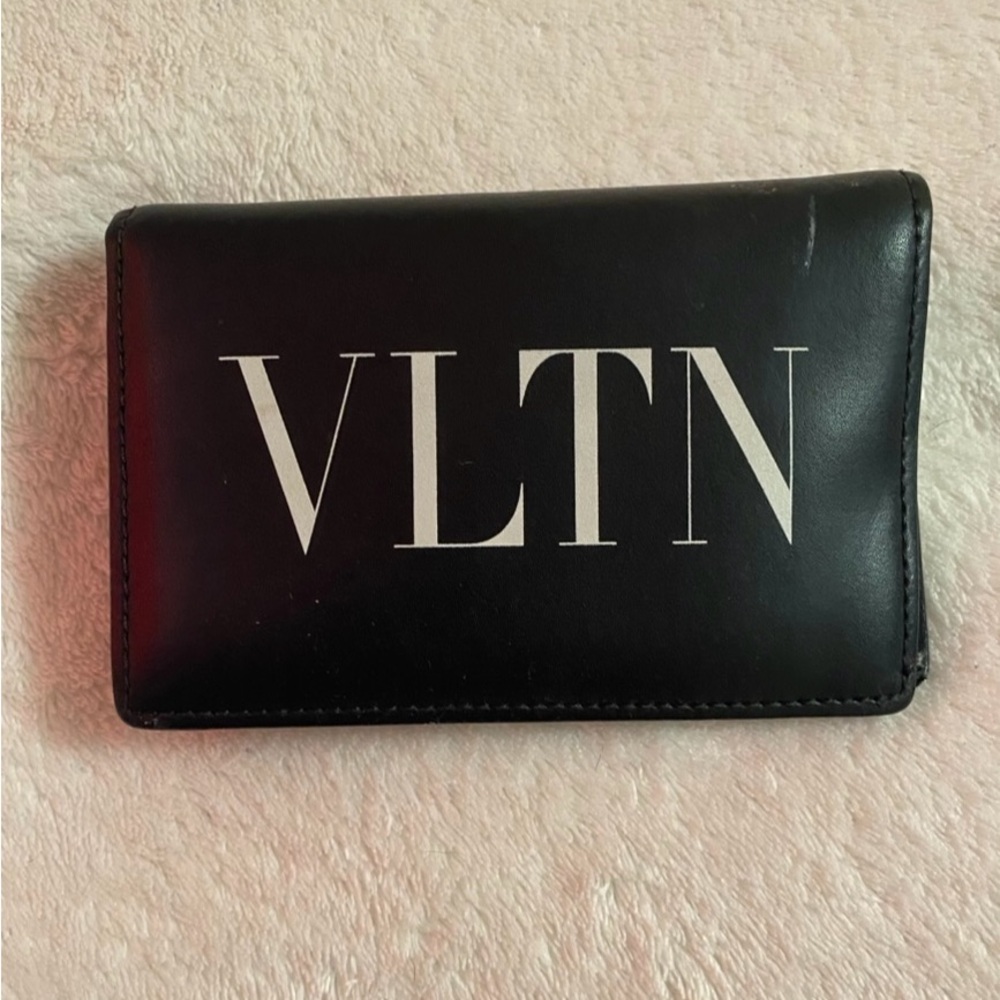 Valentino Black Leather Wallet